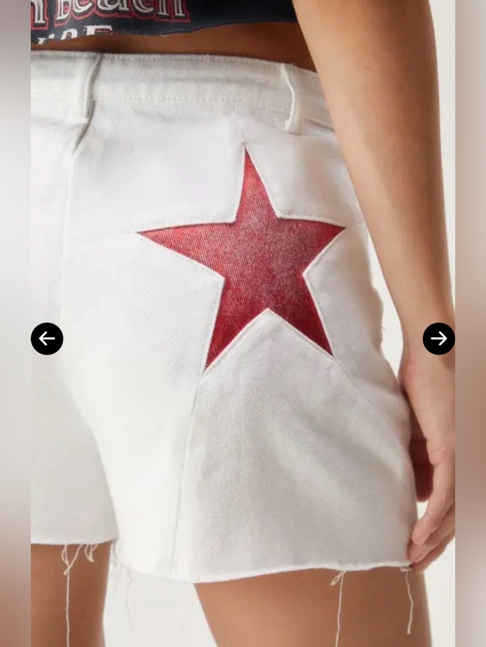 Nasty Gal Star Bum Denim Cutoff Shorts - Picture 3 of 7